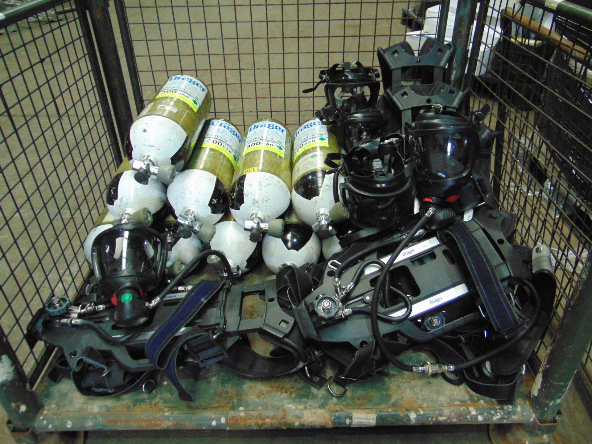 5 x Drager PSS 7000 Self Contained Breathing Apparatus w/ 10 x Drager 300 Bar Air Cylinders - Image 18 of 22