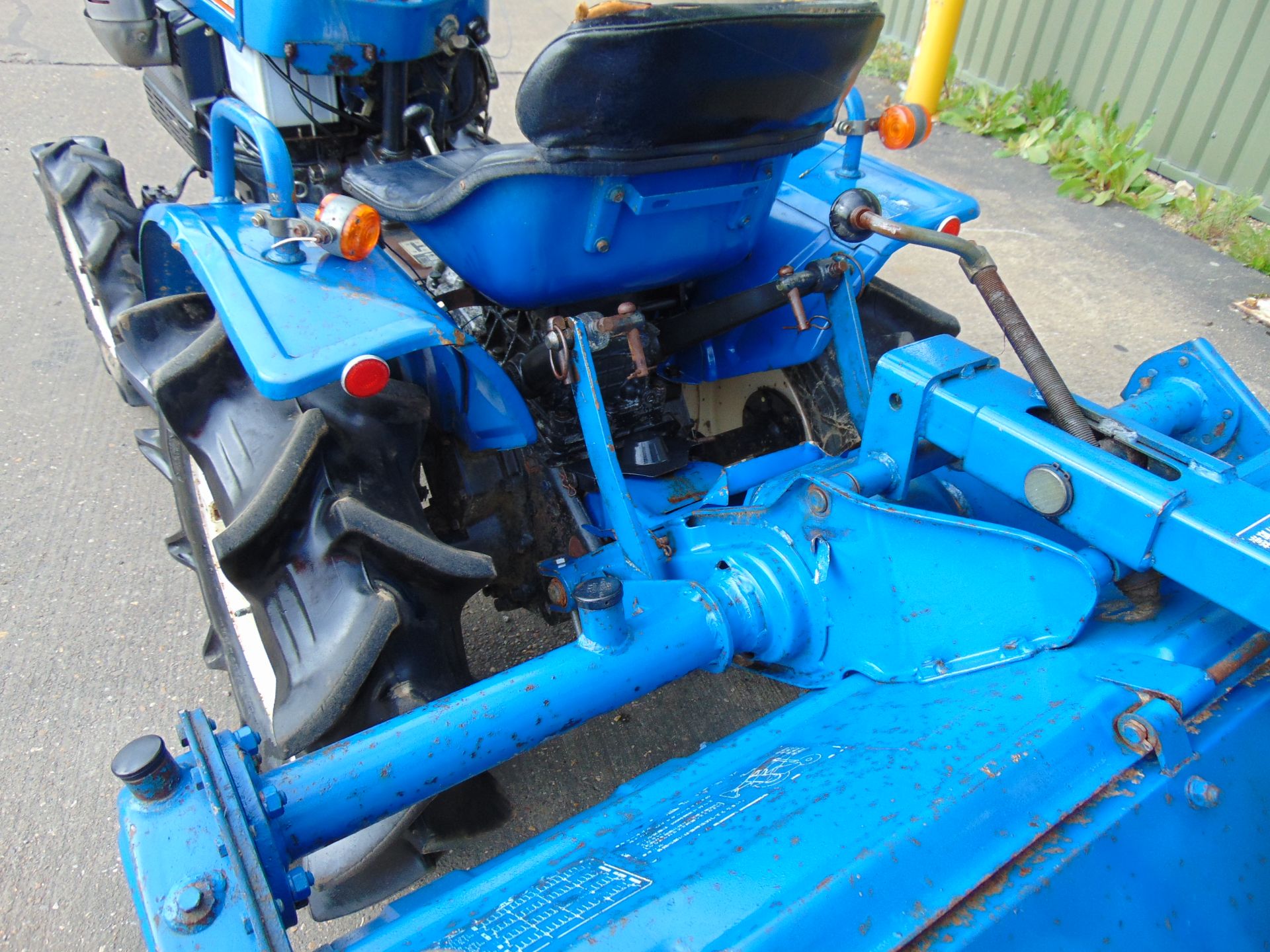 Iseki 1410 4x4 Diesel Compact Tractor c/w Rotavator 592 hrs, - Image 16 of 17