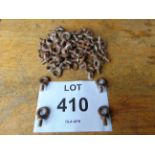 Approx. 70 x Threaded Metal Eye Loops