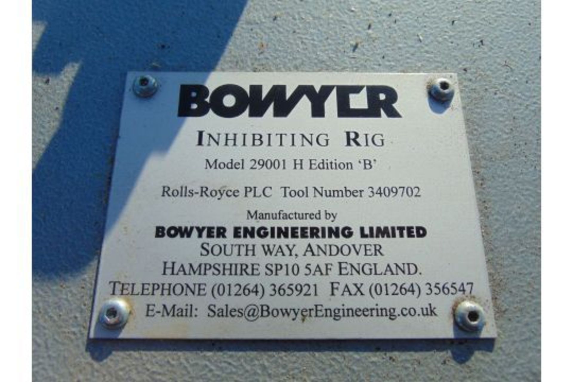 Unissued Bowyer 29001 H edition ‘B’ fuel line inhibiting rig - Image 11 of 12