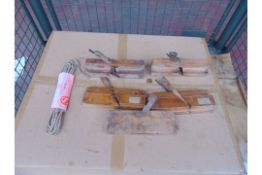 1 Set of 5 Antique Wood Working Tools and Sash Cord