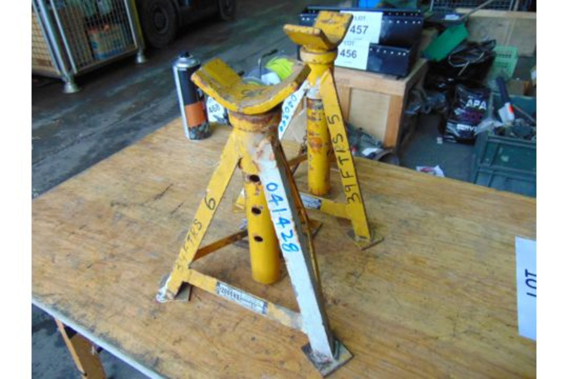 2 x 2 ton Adjustable Axle Stands - Image 3 of 4
