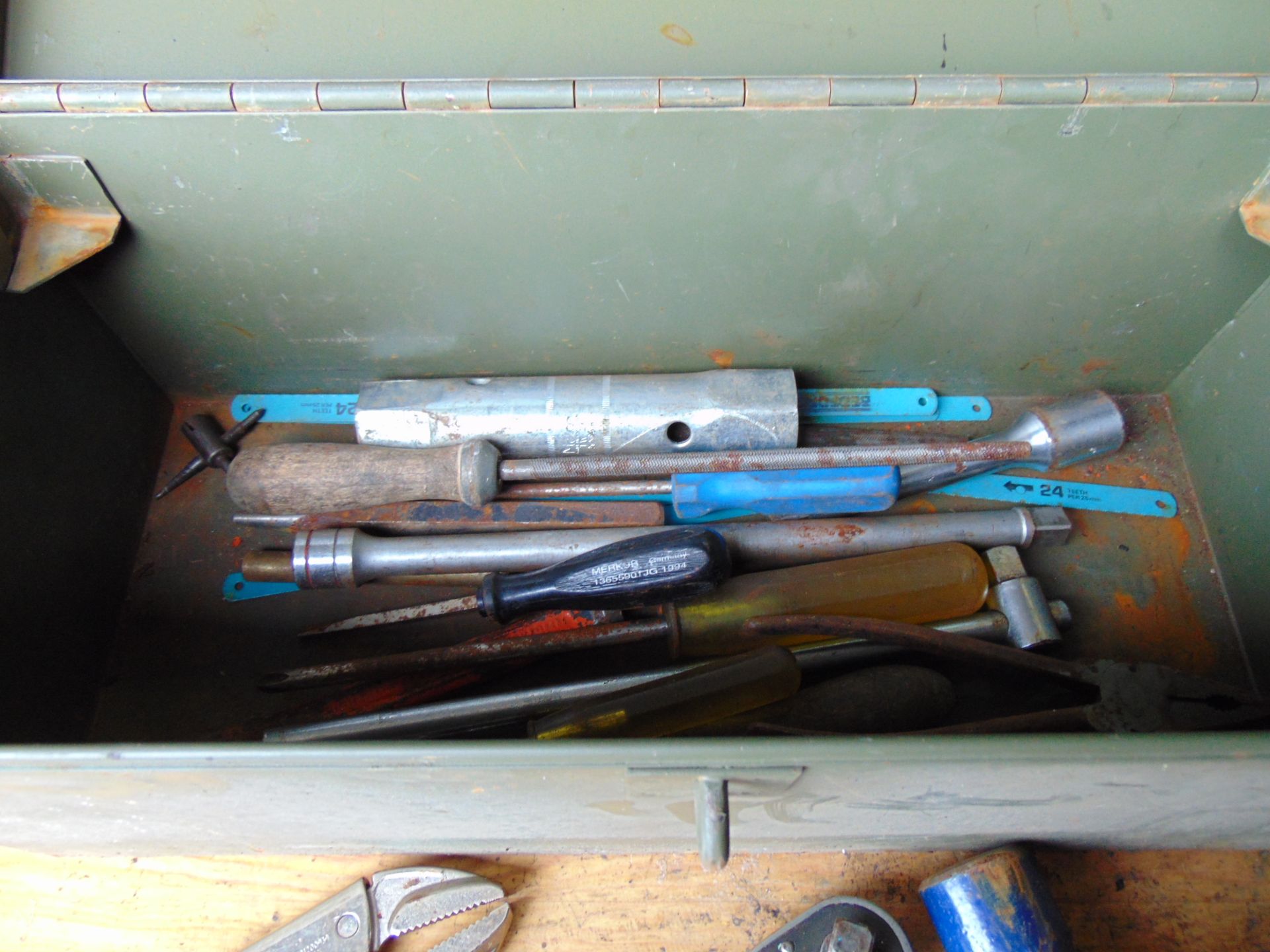 Ex MOD Tool Box w/ Various Tools - Image 5 of 5