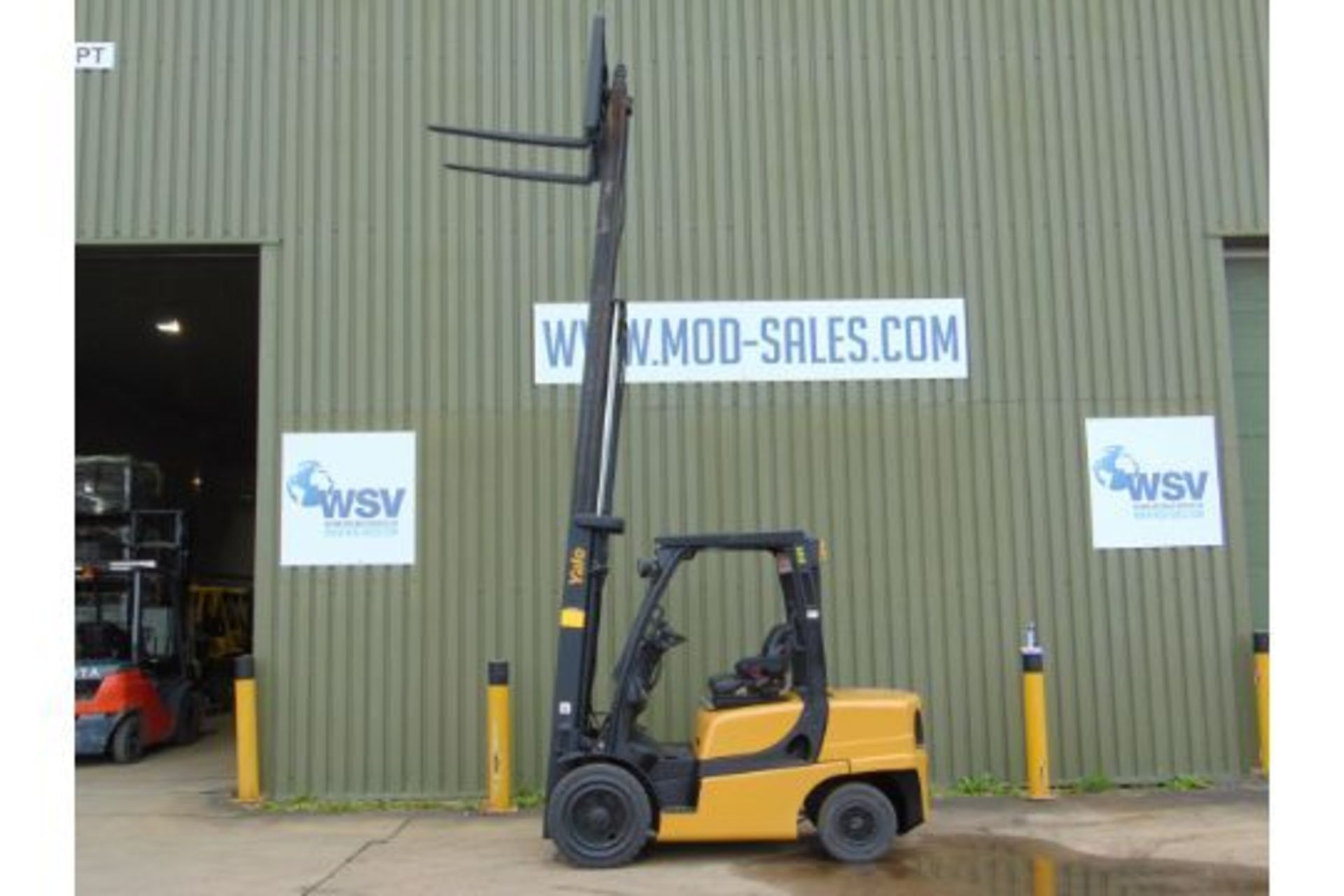 2011 Yale GDP35VX Fork Lift Truck - Triple 3 Stage Mast w/ Side Shift - Bild 17 aus 34