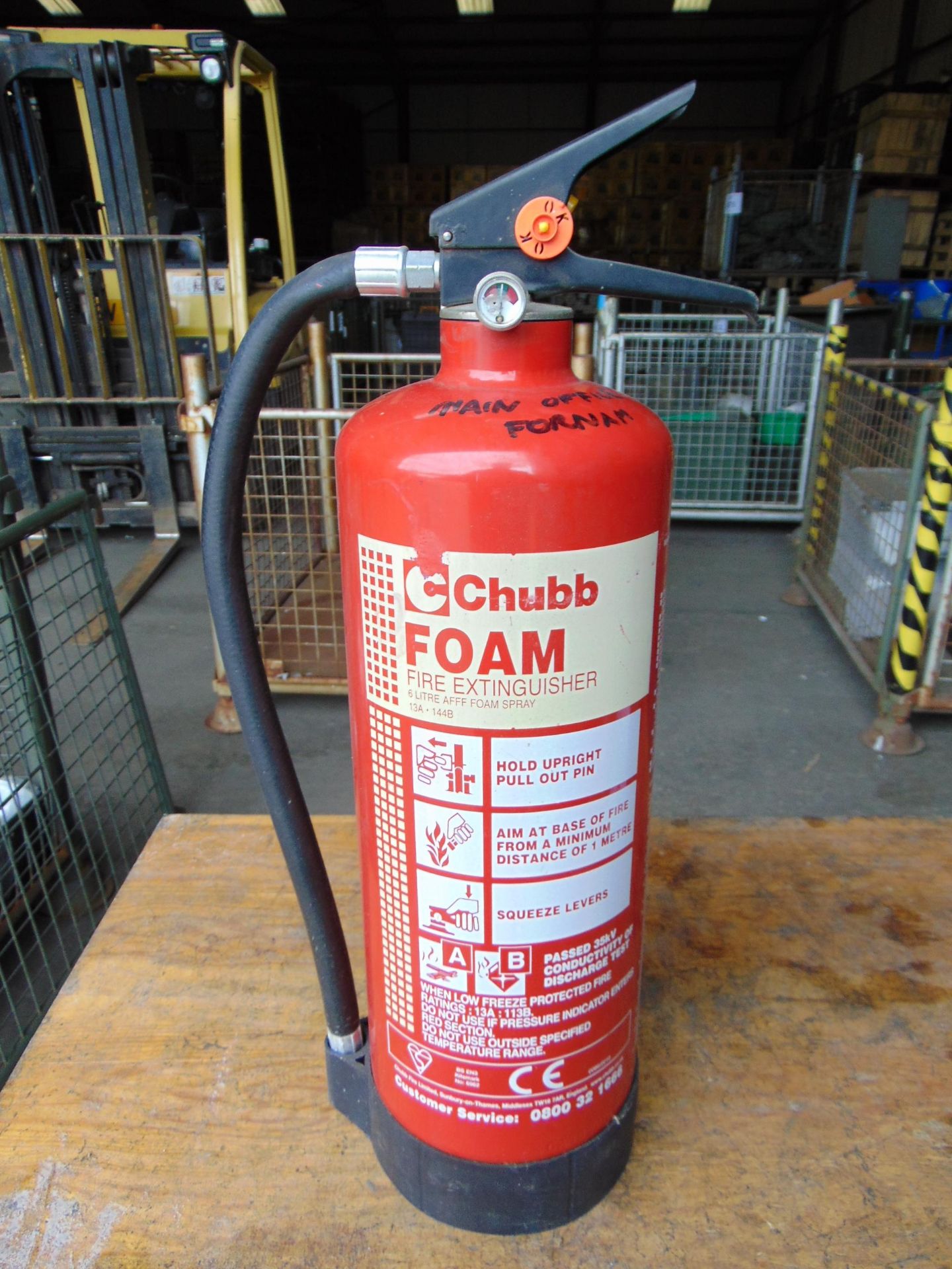 Unused Chubb 6 Ltr Foam Fire Extinguisher - Bild 2 aus 5