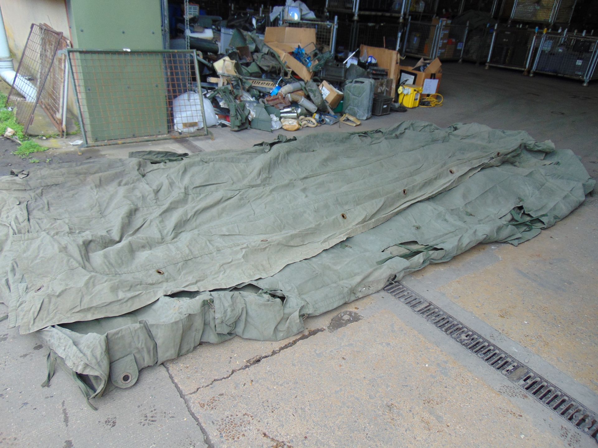 1 x British Army 12ft x 12ft Tent Canvas - Image 4 of 8