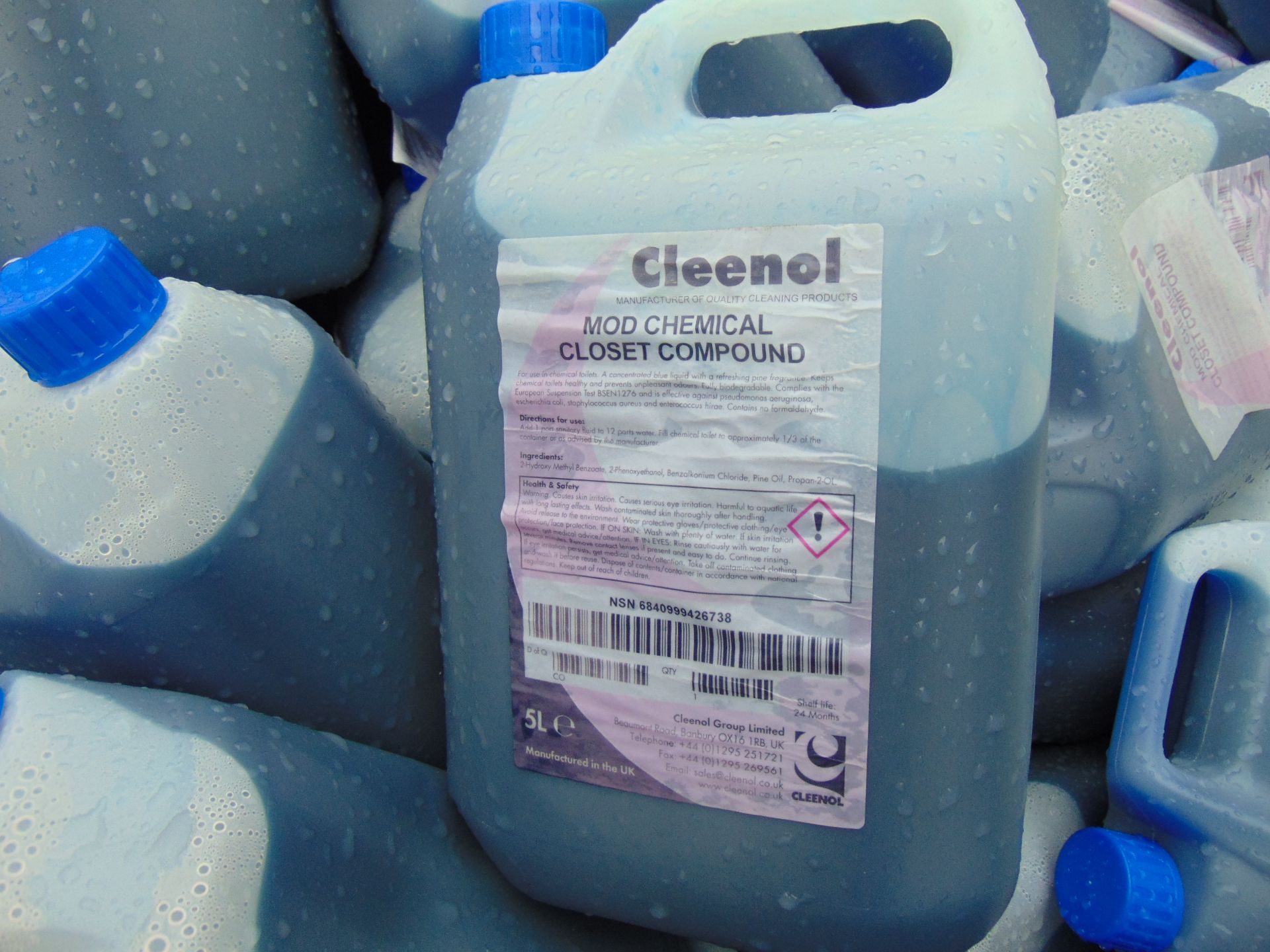 Approx 150 5 litre Drums of Cleenel Toilet Additive Ideal for Caravans, Campers, Portable Toilet etc - Image 3 of 5