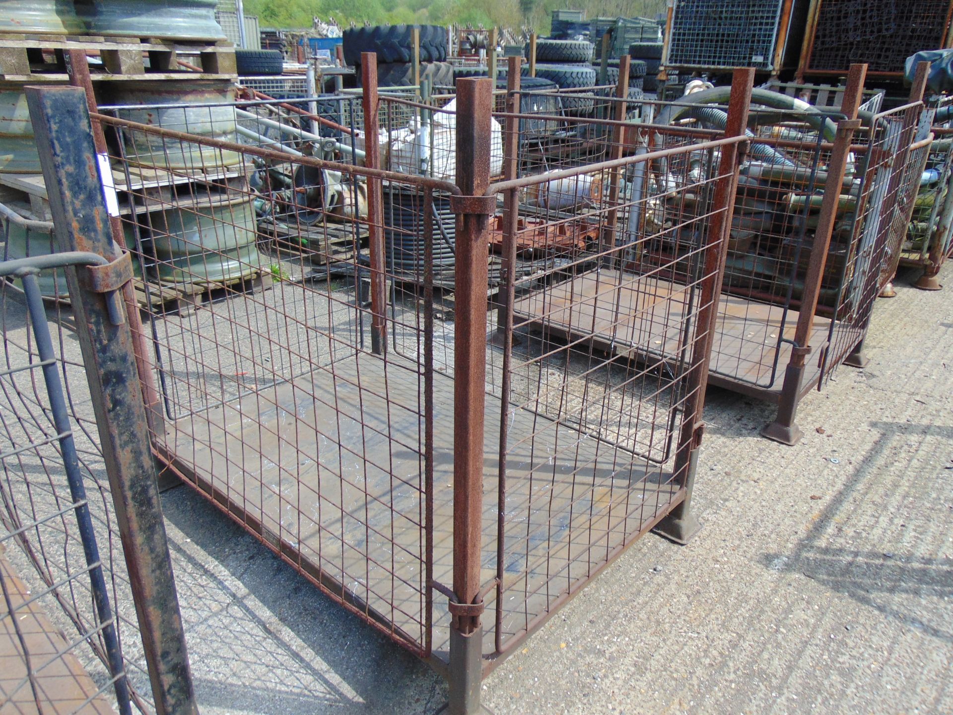 Home Office Steel Stacking Stillage W/ Removable Posts & Sides - Image 2 of 4