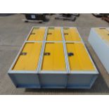 Personnel / Equipment Locker Unit - 6 Compartments