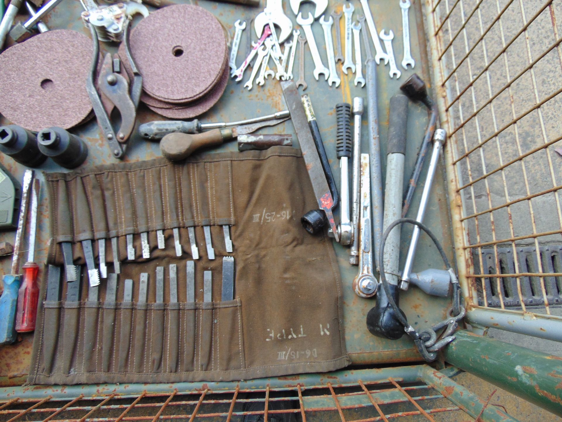 1 x Stillage of Workshop Tools, Spanners, Sockets, Lathe Tools, etc, Approx 120 Items - Image 3 of 9