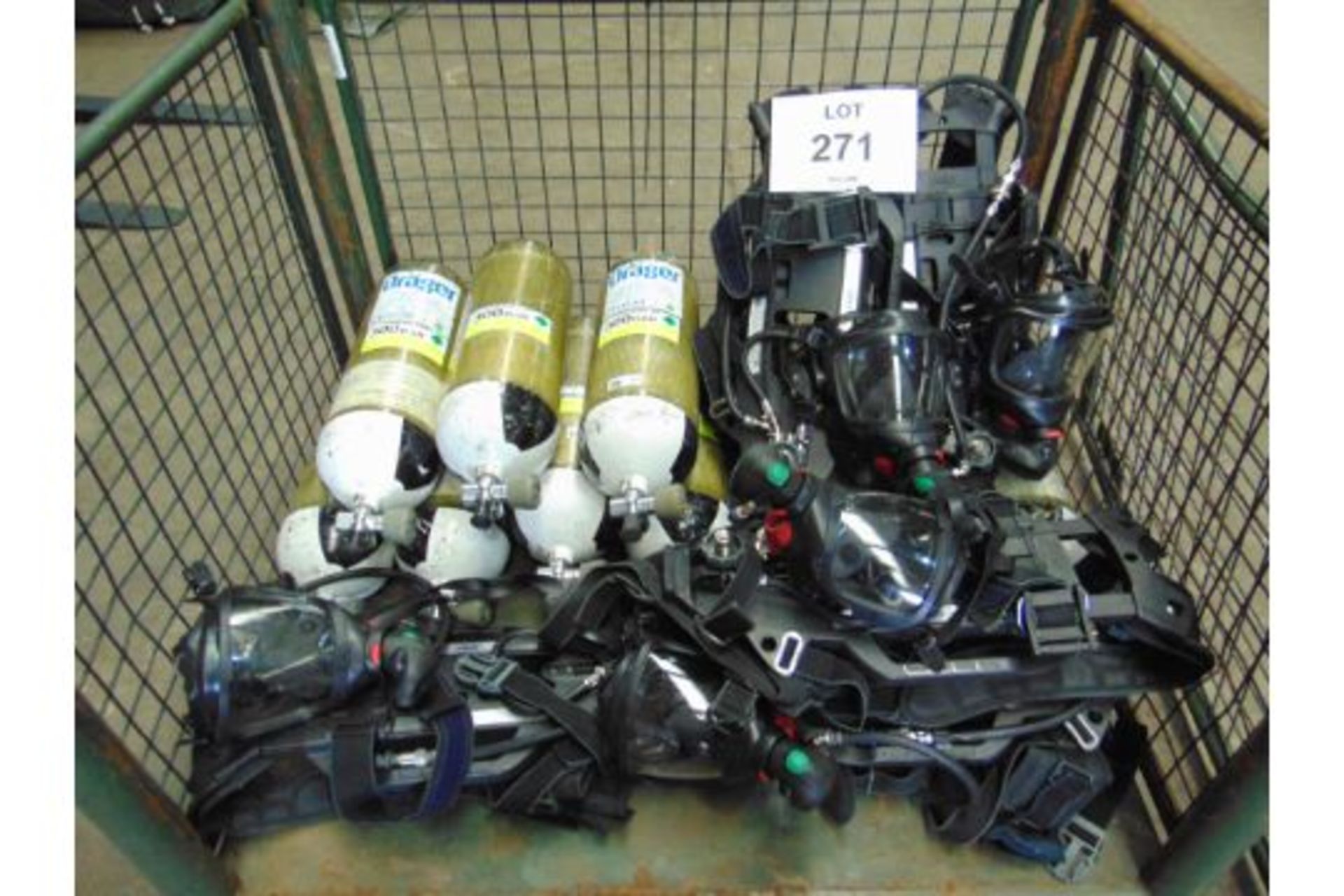 5 x Drager PSS 7000 Self Contained Breathing Apparatus w/ 10 x Drager 300 Bar Air Cylinders - Image 15 of 20