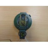 Stanley London British Army Brass Prismatic Compass in Mils, Made in UK