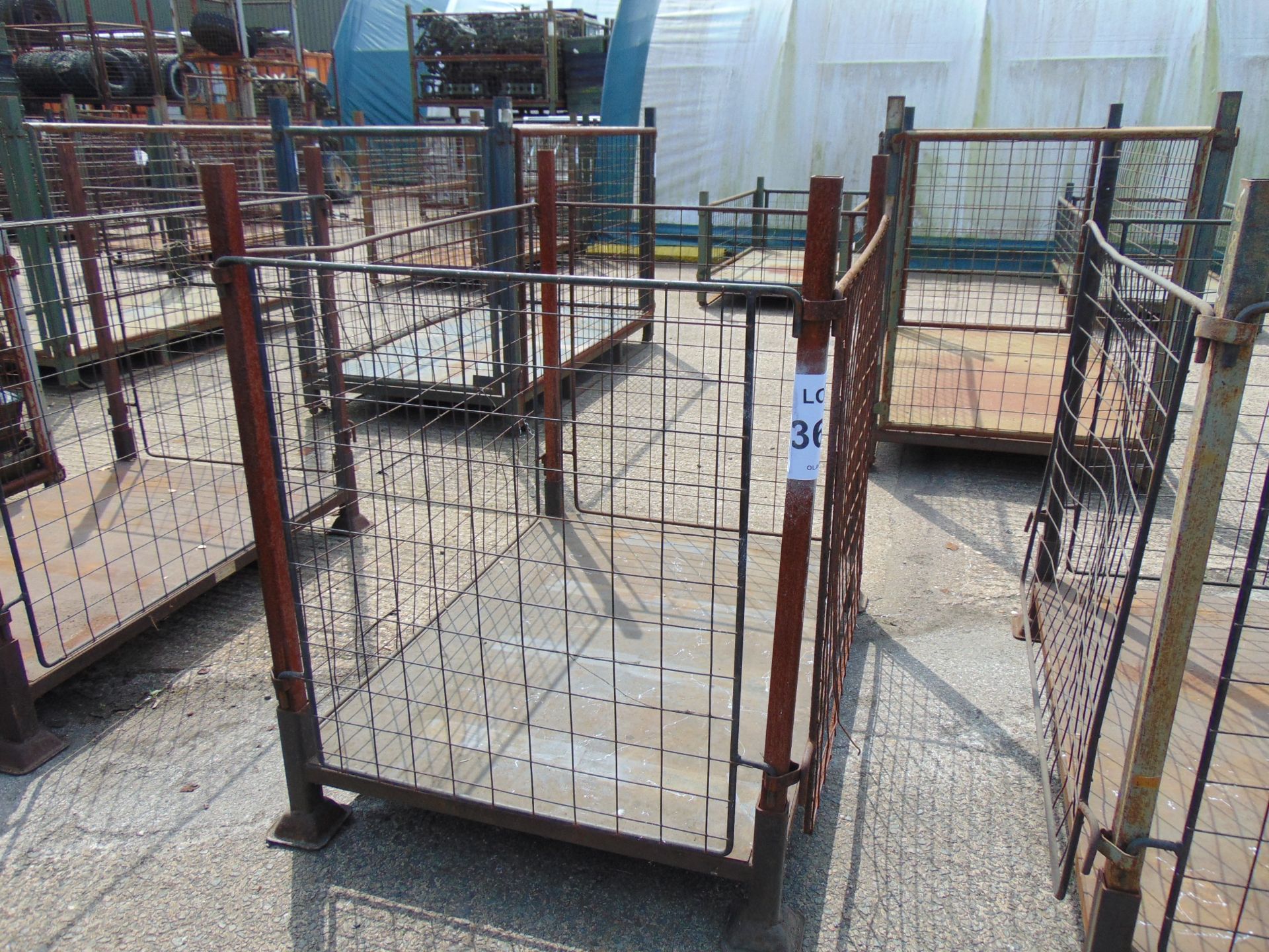 Home Office Steel Stacking Stillage W/ Removable Posts & Sides - Image 4 of 4
