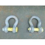 2 x 25 ton Lifting Shackles