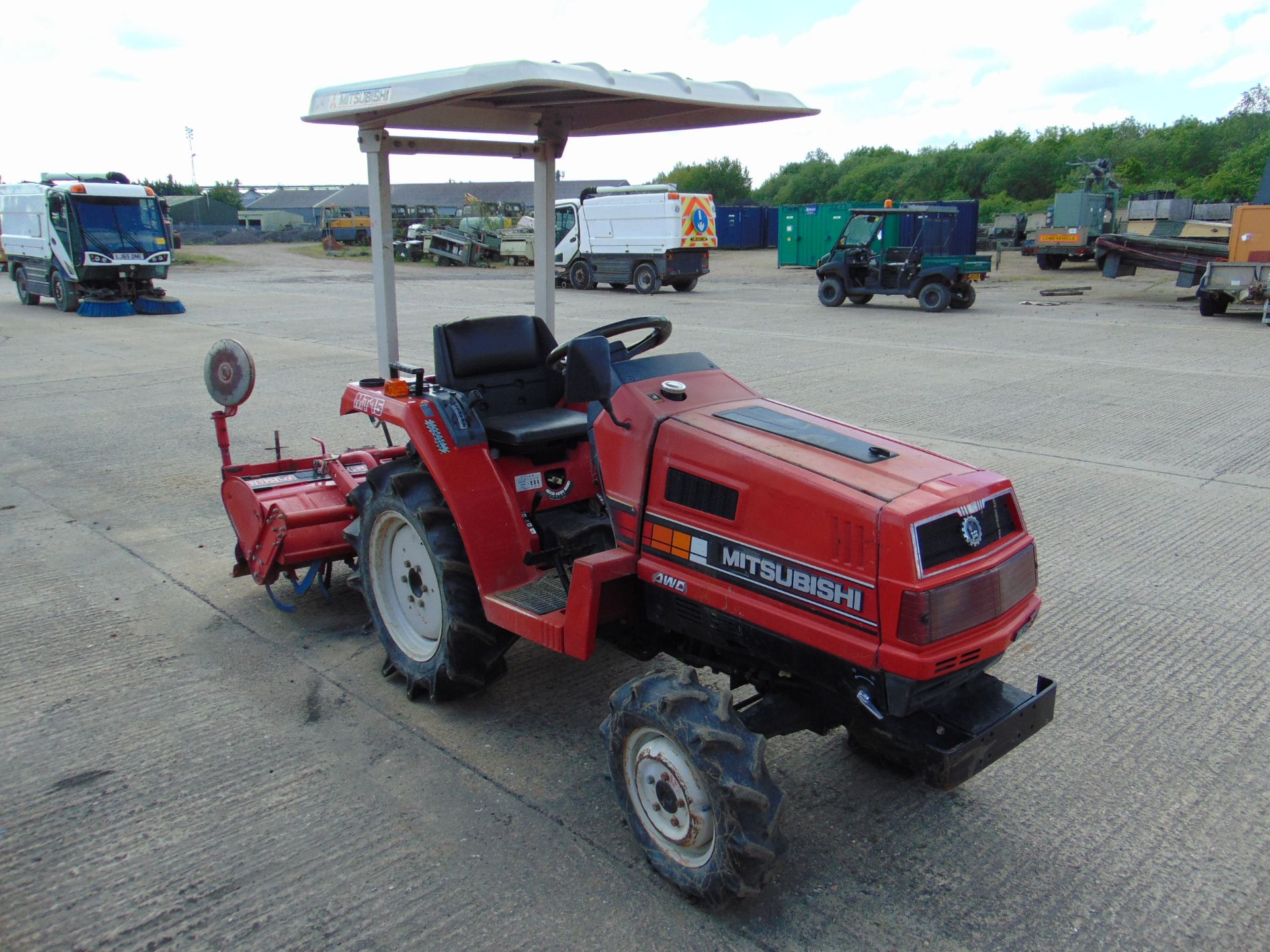 Mitsubishi MT 15 FI 4x4 Compact Tractor Diesel c/w Rotavator