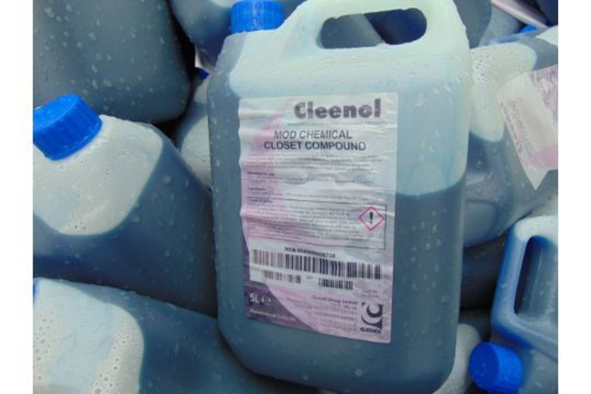Approx 100 5 litre Drums of Cleenel Toilet Additive Ideal for Caravans, Campers, Portable Toilet etc - Image 3 of 4