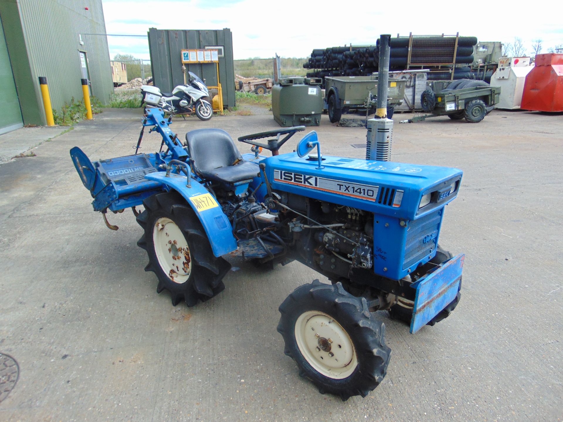 Iseki TX1410 4x4 Compact Tractor w/ Rotary Tiller - Bild 3 aus 24