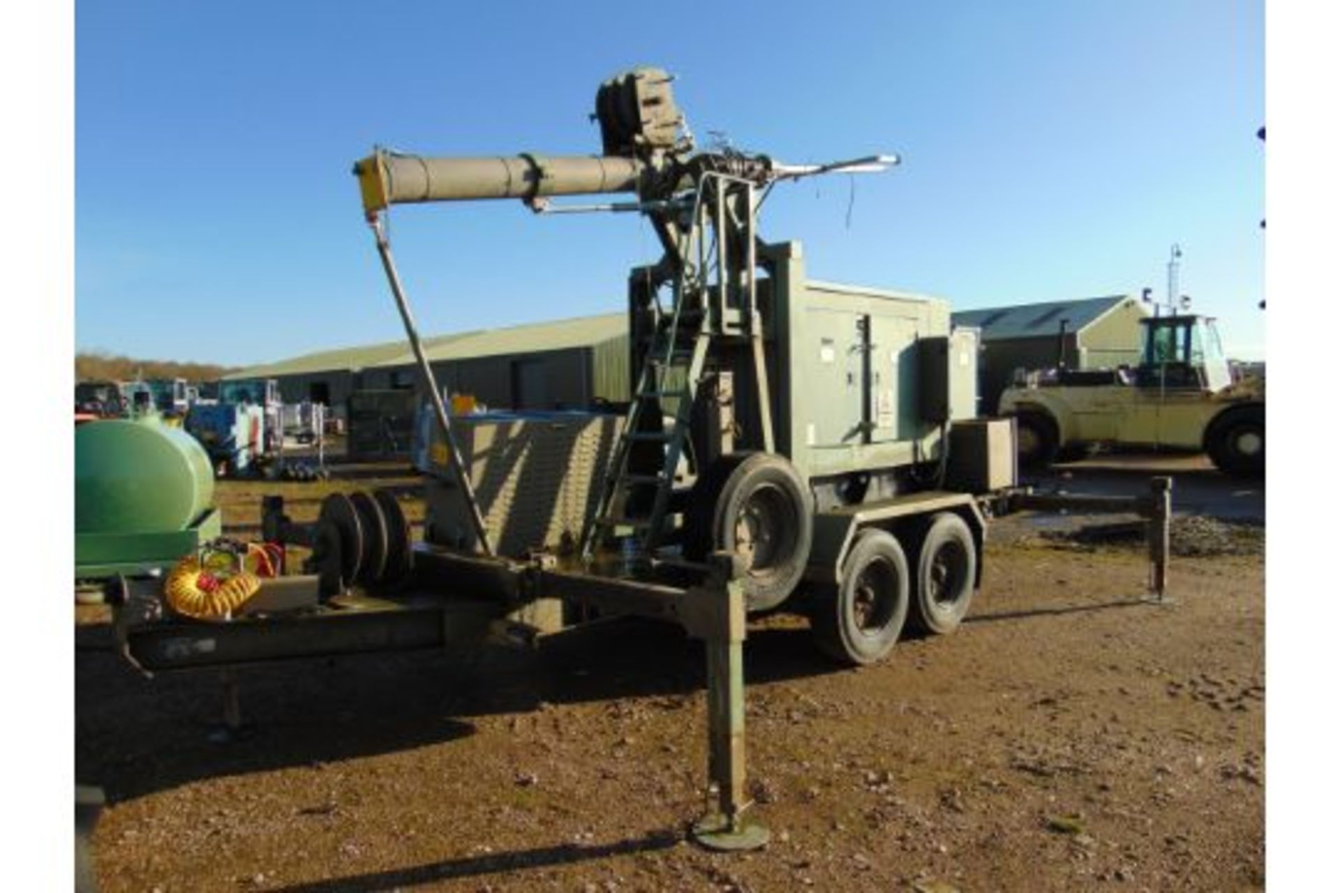 Telescopic Mast Trailer - Air Operated -50 KVA Silenced Perkins Diesel Engine From MOD - Image 6 of 37
