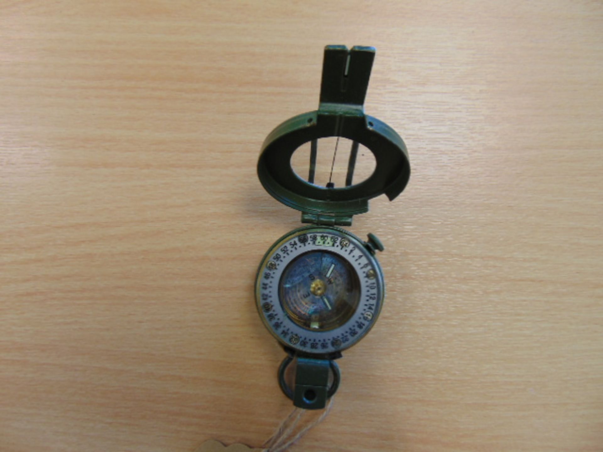 Stanley London British Army Brass Prismatic Compass in Mils, Made in UK - Bild 2 aus 3