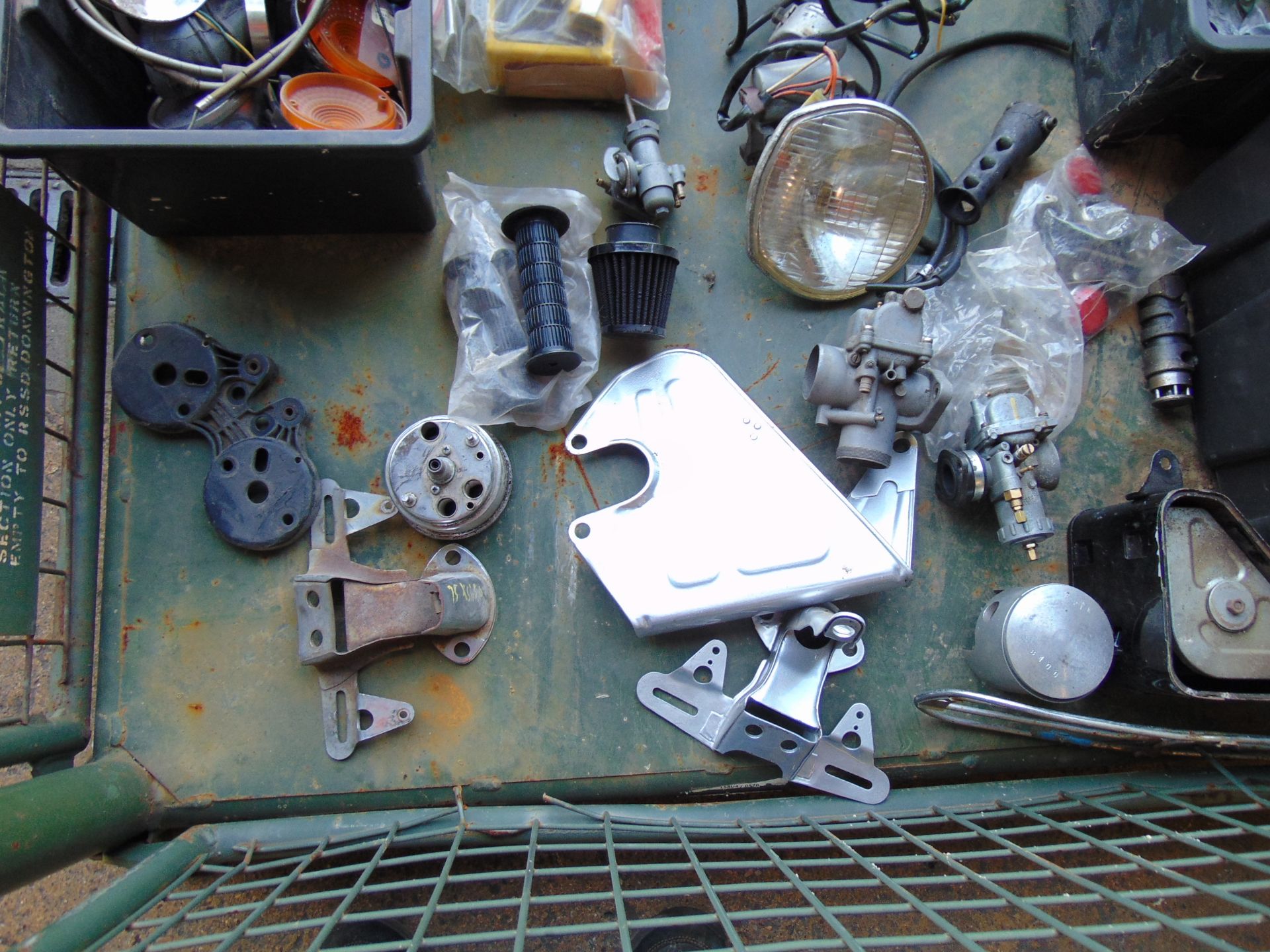 1 x Stillage of Motorcycle Spare Parts inc Carburettor Pistons etc - Image 5 of 7