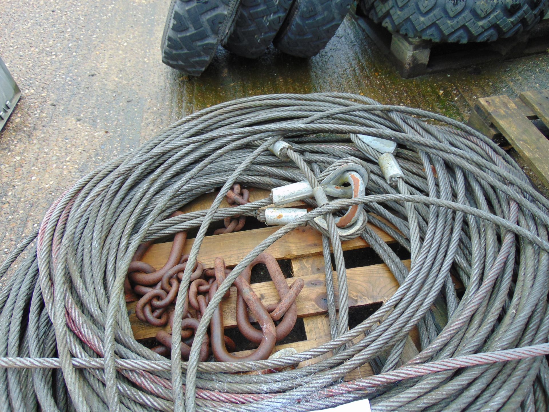 1 x Pallet of Winch Cable Chains etc - Bild 5 aus 5