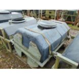 1 x Demountable 100 Gall Water Bowser c/w Frame for Fitting to Land Rover Trailer
