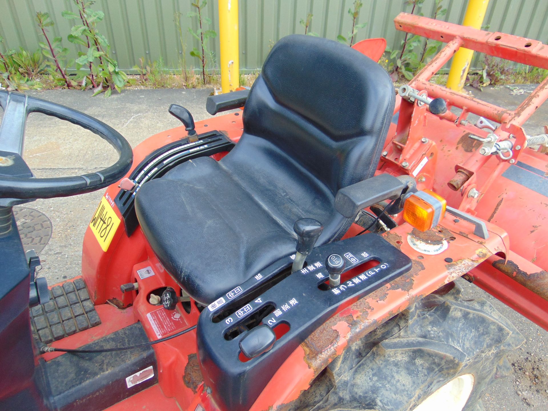 Mitsubishi MT155 Compact Tractor w/ Rotary Tiller - Image 15 of 34