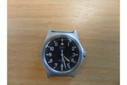 V Rare Unissued FAT BOY CWC (Cabot Watch Co Switzerland) British Army W10 Service Watch Dated 1983