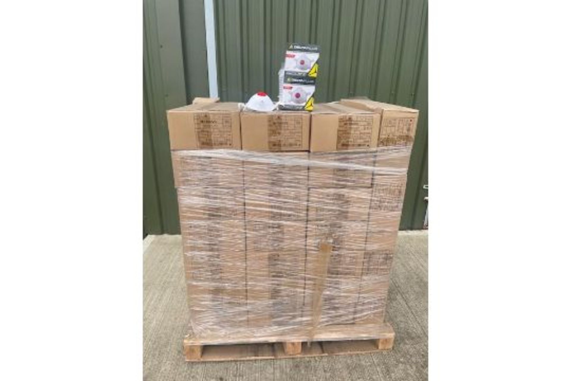 1 PALLET OF 1100 NEW UNUSED DELTA PLUS HIGH QUALITY DUST RESPIRATOR MASKS CE MARKED WITH VALVE - Bild 2 aus 6