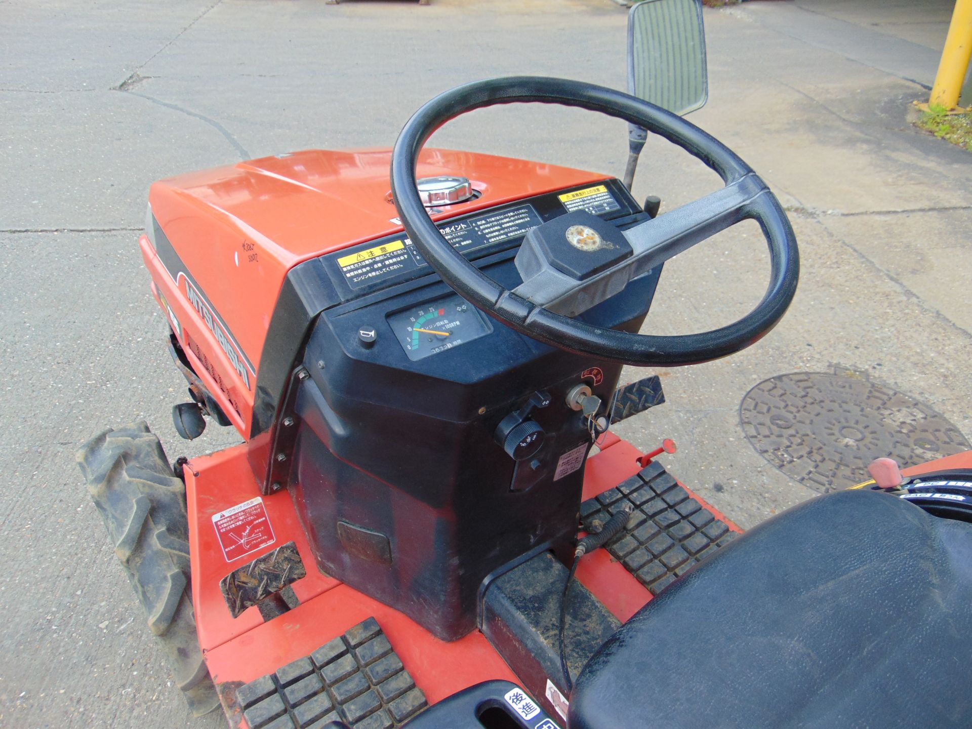 Mitsubishi MT155 Compact Tractor w/ Rotary Tiller - Image 17 of 34