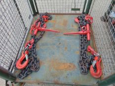 2 x Heavy Duty Load Binders, Chains and Hooks from MoD