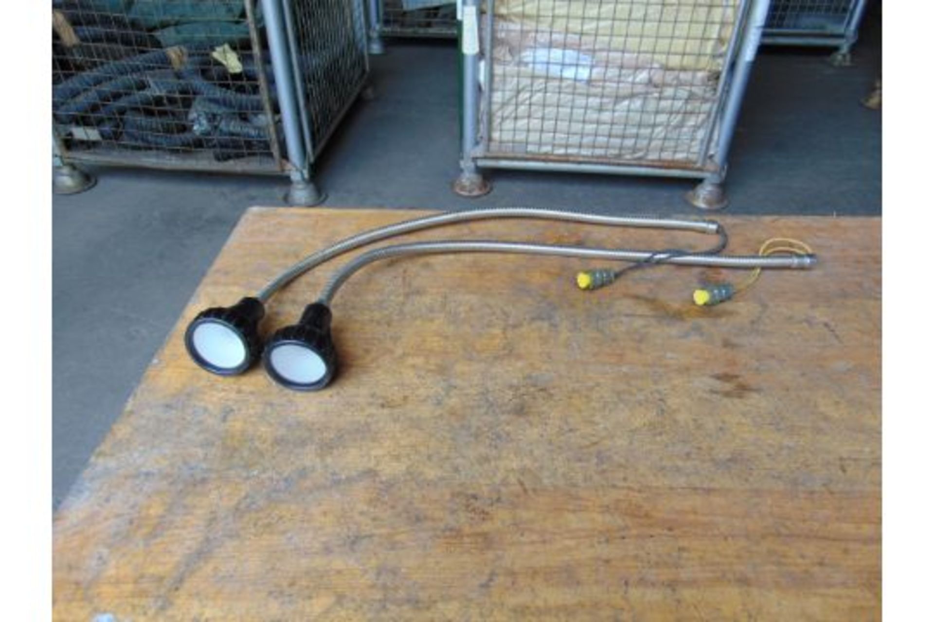 2 x Flexible Map Lamp Land Rover Etc