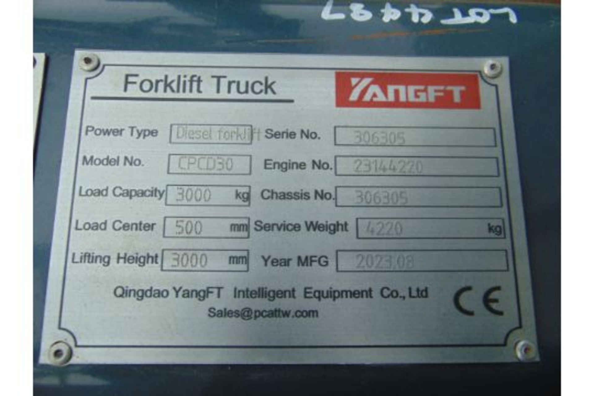 NEW UNUSED 2023 YangFT CPCD 30 K-Series II Diesel Fork Lift Truck - Image 38 of 40