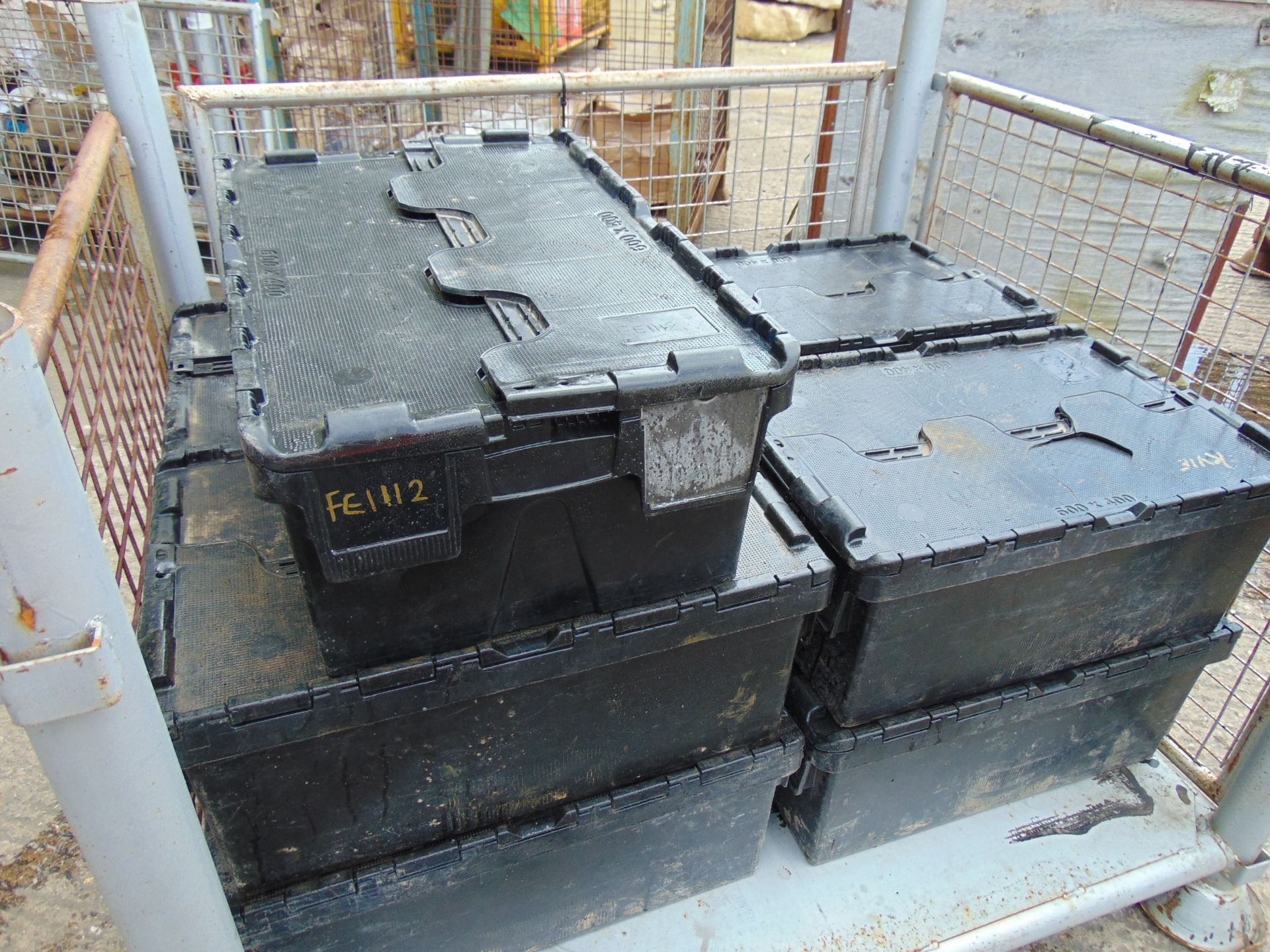 QTY 9x 600mm x 400mm Stacking Parts Bins - Image 8 of 8