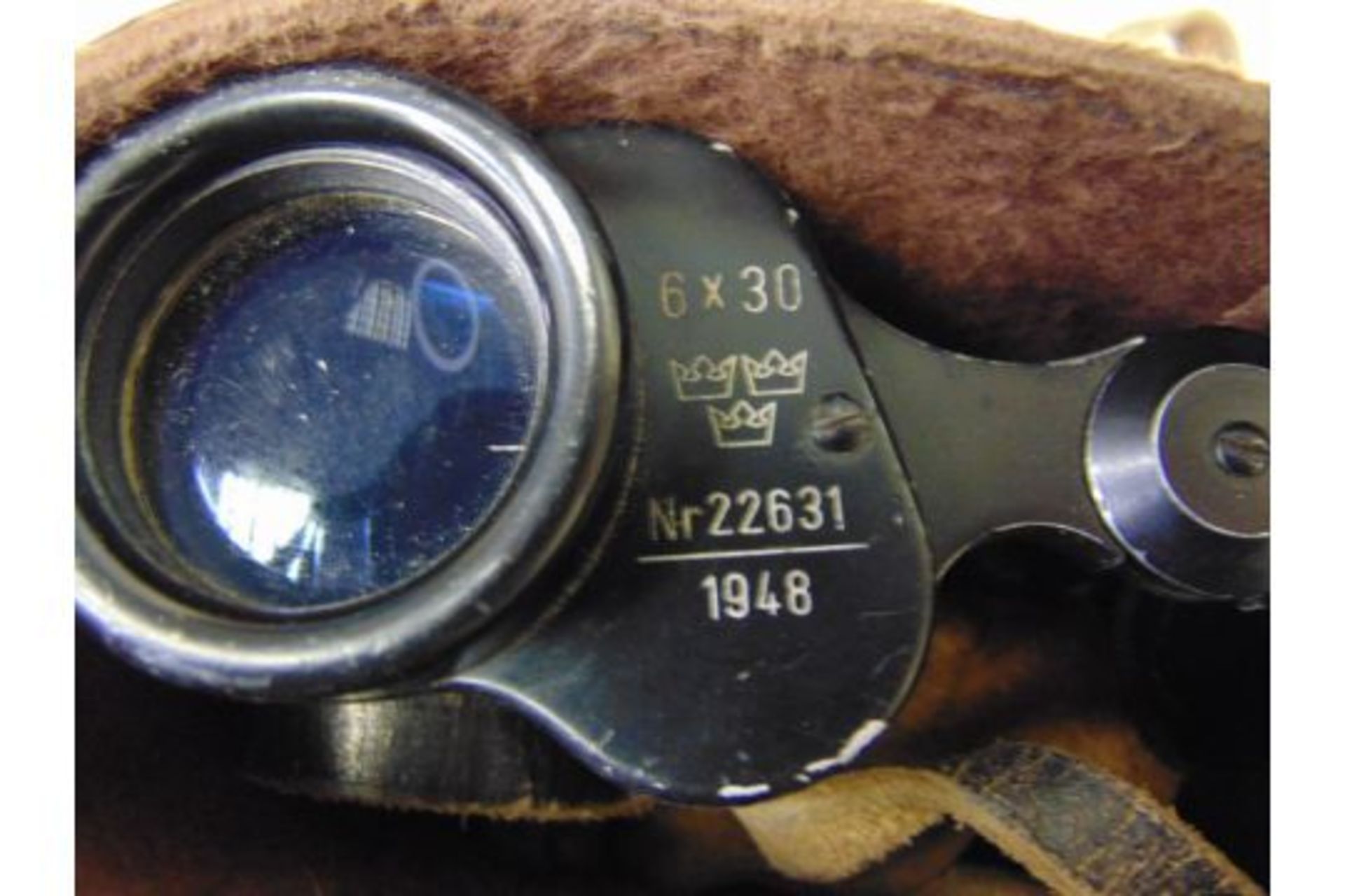 NIFE 6 x 30 Binoculars in Original Leather Case dated 1948 - Image 7 of 9