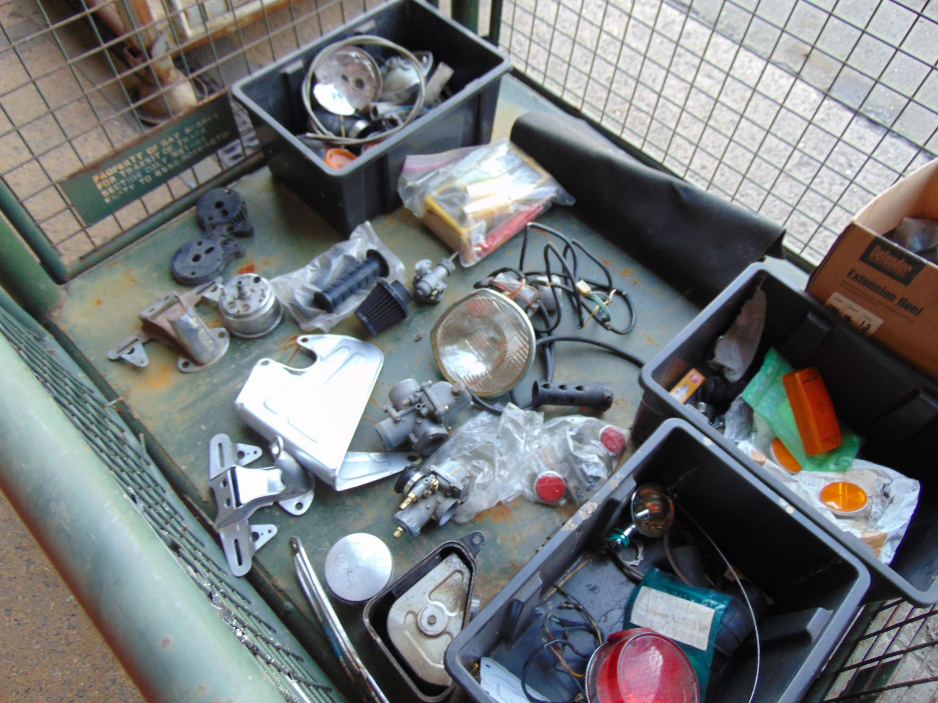 1 x Stillage of Motorcycle Spare Parts inc Carburettor Pistons etc - Image 6 of 7