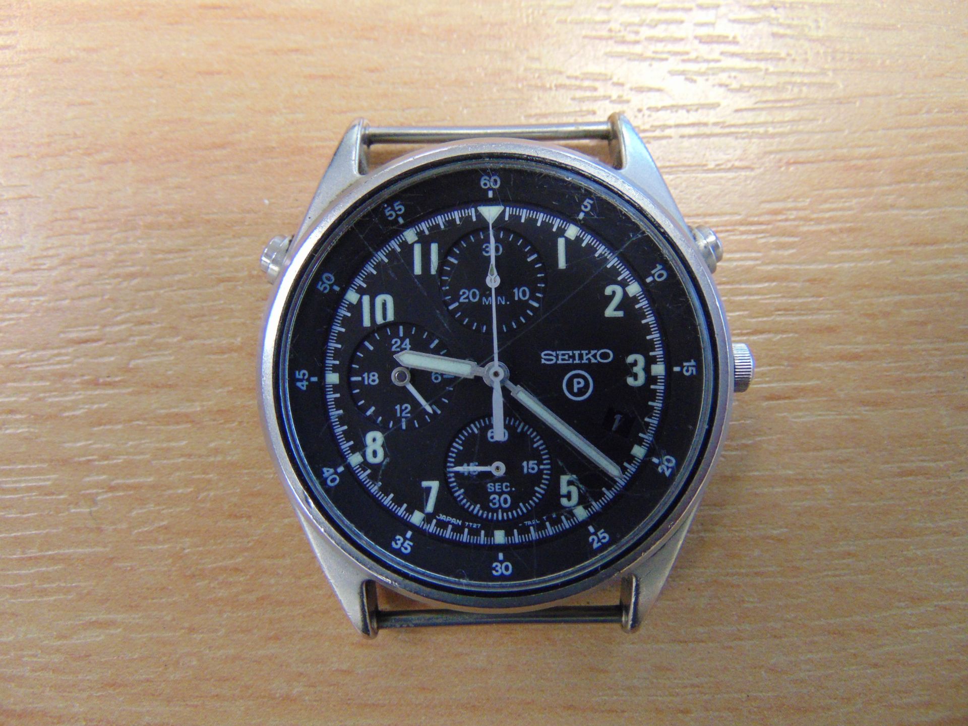 Seiko Gen 2 Pilots Chrono RAF Tornado Force Issue with Date Adjust Nato Marks, LOW SNo 161 - Image 2 of 4