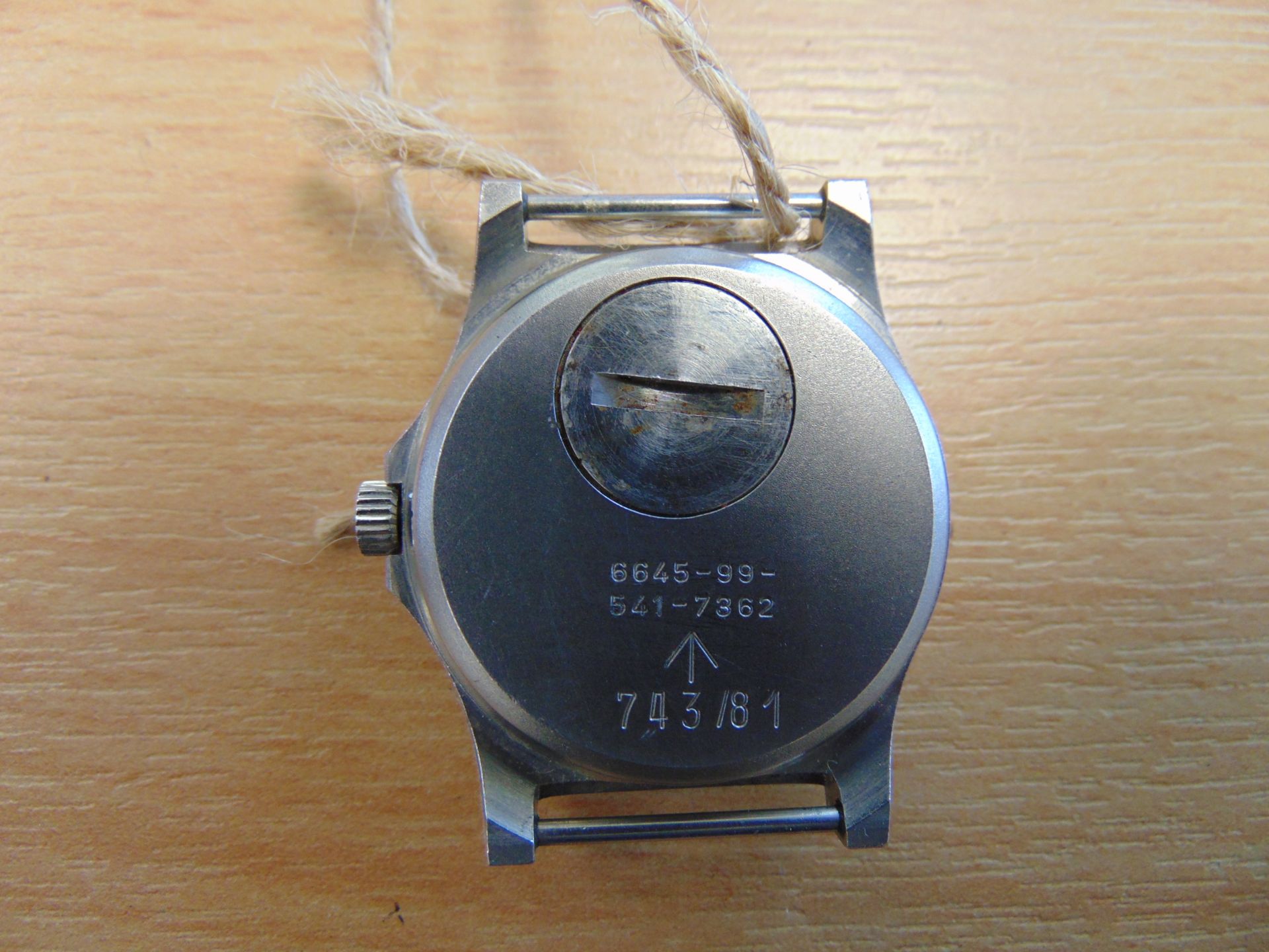V.Rare CWC (Cabot Watch Co Switzerland), British Army FAT BOY Service Watch with Date Adjust 1981 - Image 4 of 5