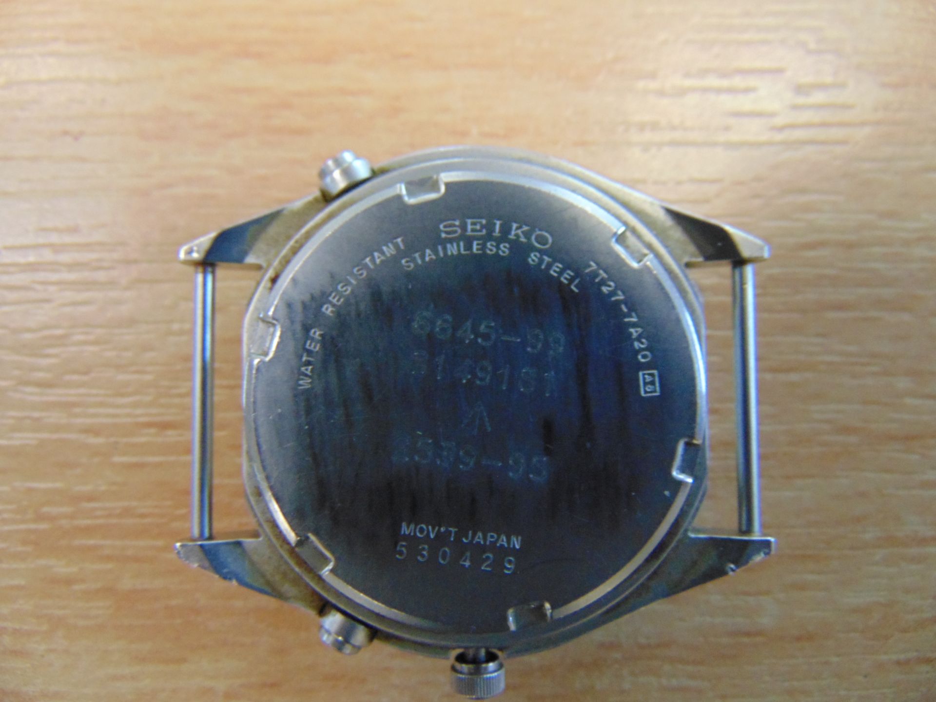 Seiko Gen 2 Pilots Chrono with Date, RAF Tornado Force Issue, Nato Marks, Date 1995 - Image 4 of 6
