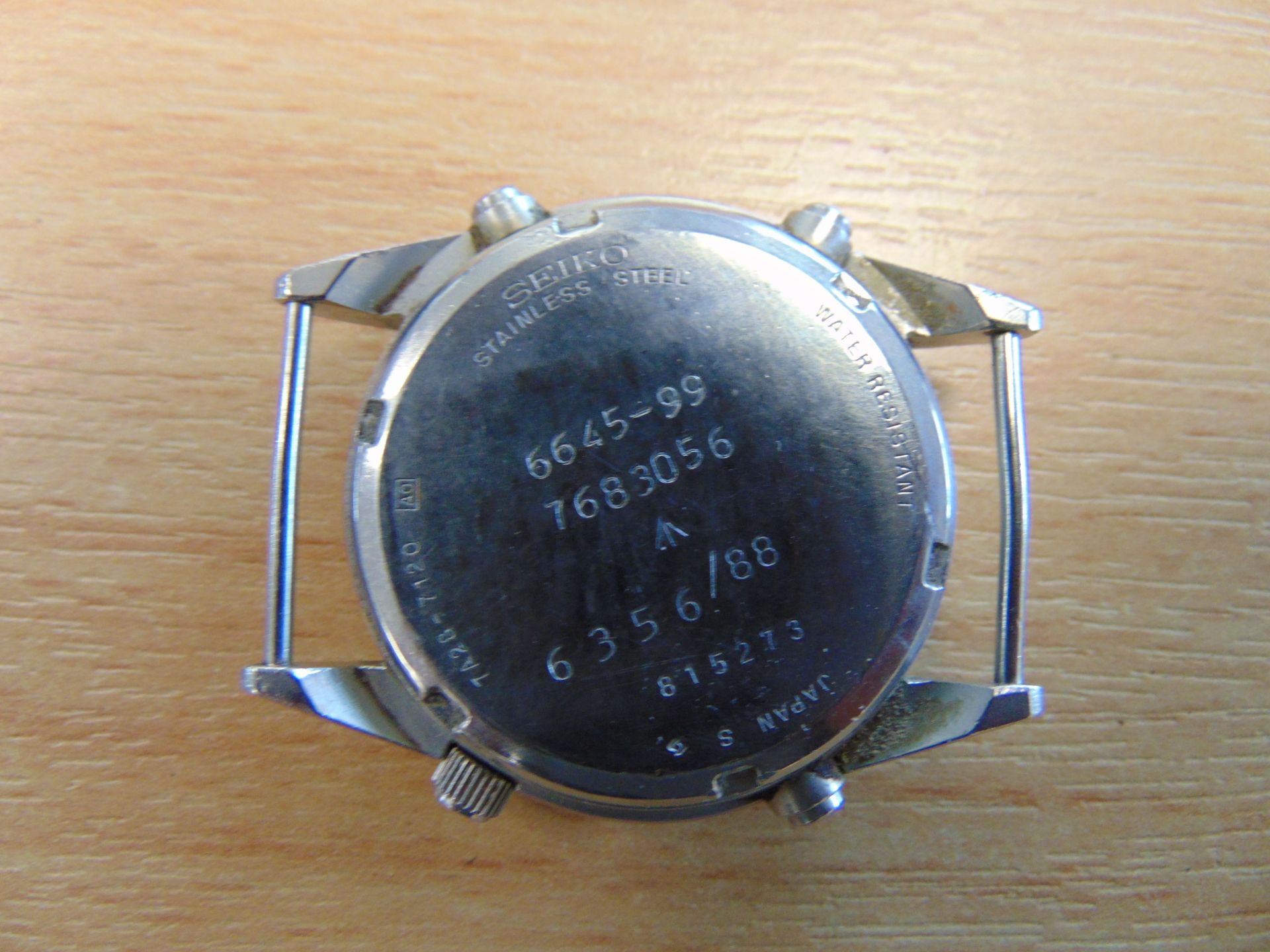 Seiko Gen 1 Pilots Chrono RAF Harrier Force Issue, Nato Markings Original Strap, Date 1988 - Image 4 of 4