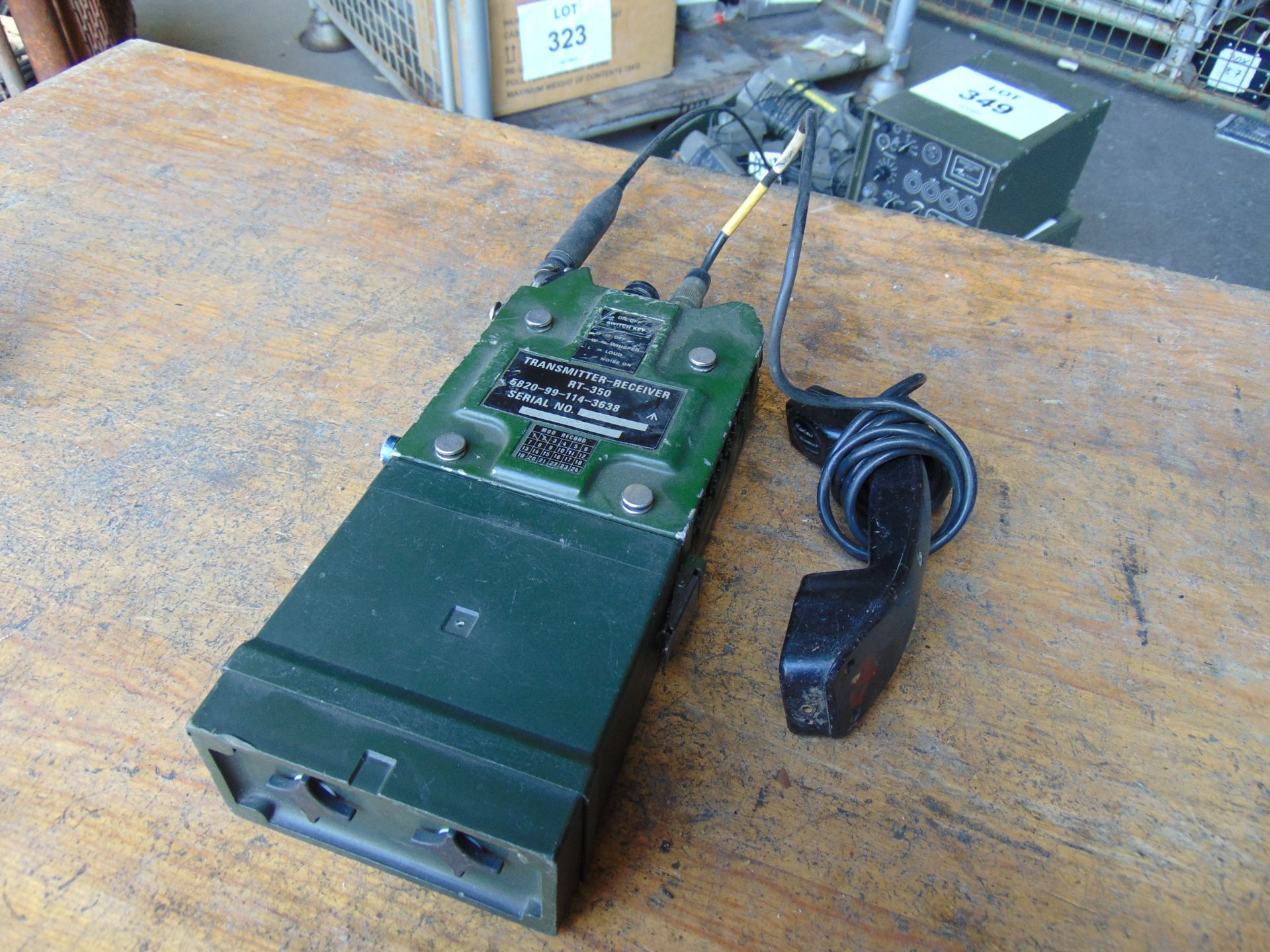 Clansman UK/RT 350 Transmitter Receiver c/w Battery Pack, Antenna & Handset - Image 4 of 4