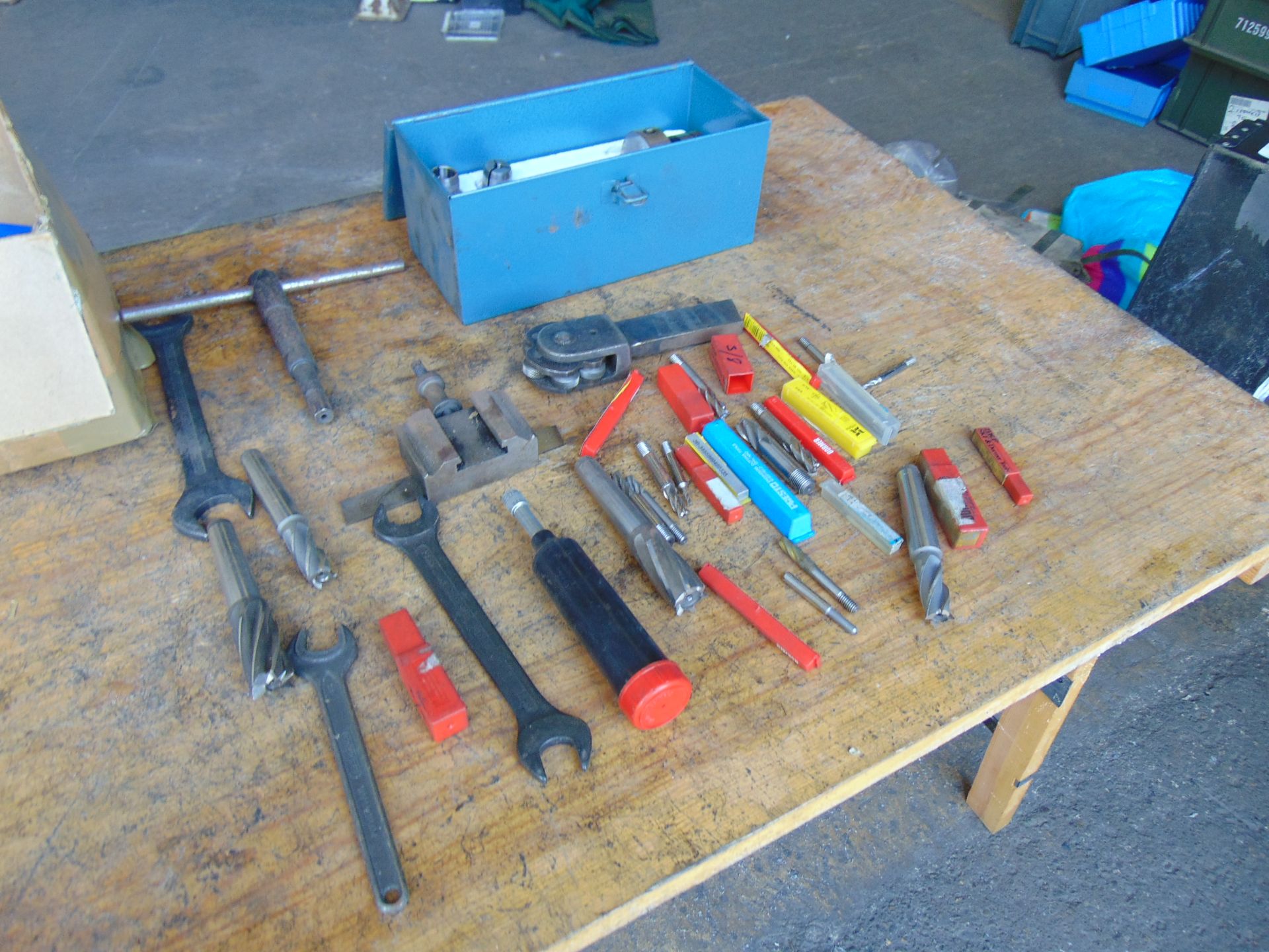 Selection of Lathe Tools, Drills etc from MoD Workshop - Image 3 of 7