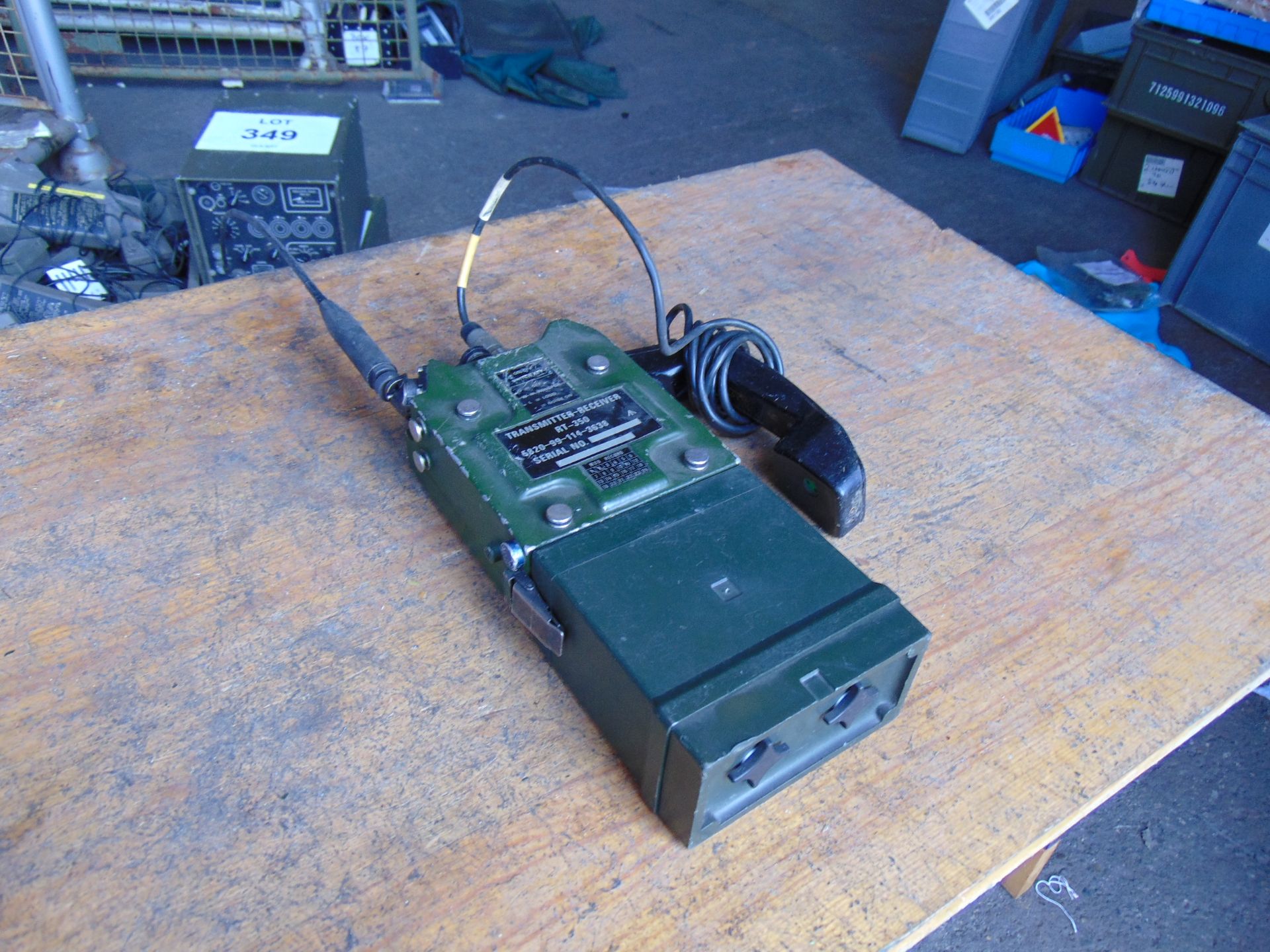 Clansman UK/RT 350 Transmitter Receiver c/w Battery Pack, Antenna & Handset - Image 3 of 4
