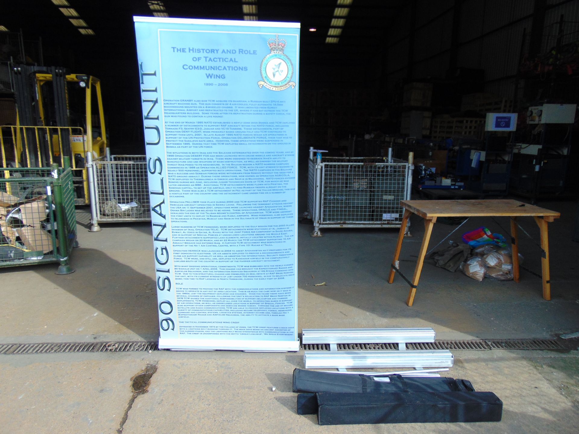 3 x Rollup 4 Pop Banner Stands from RAF - Image 2 of 6
