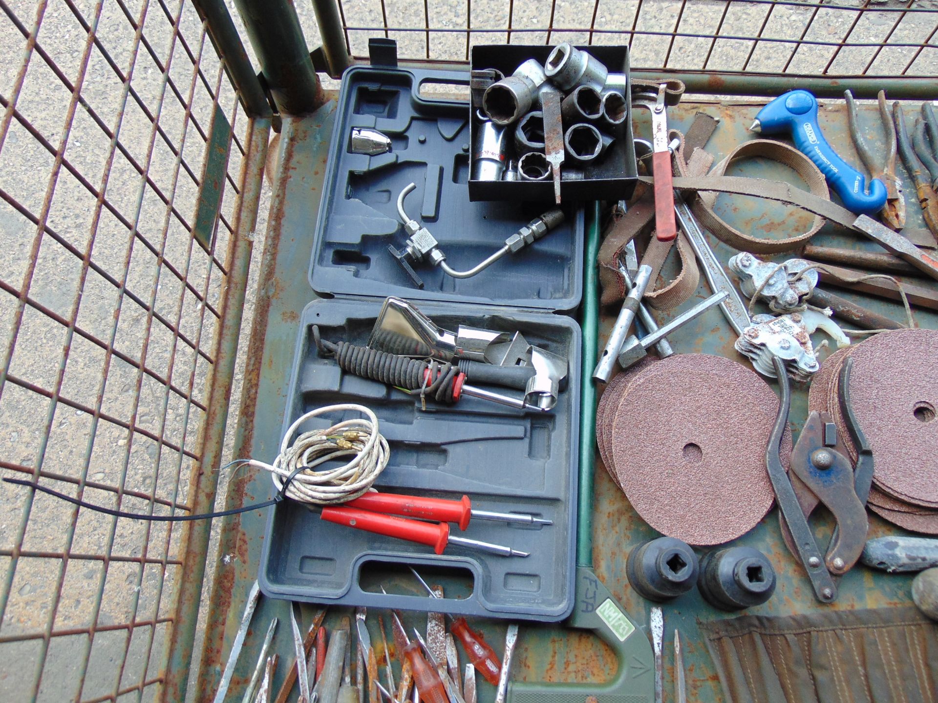 1 x Stillage of Workshop Tools, Spanners, Sockets, Lathe Tools, etc, Approx 120 Items - Image 5 of 9