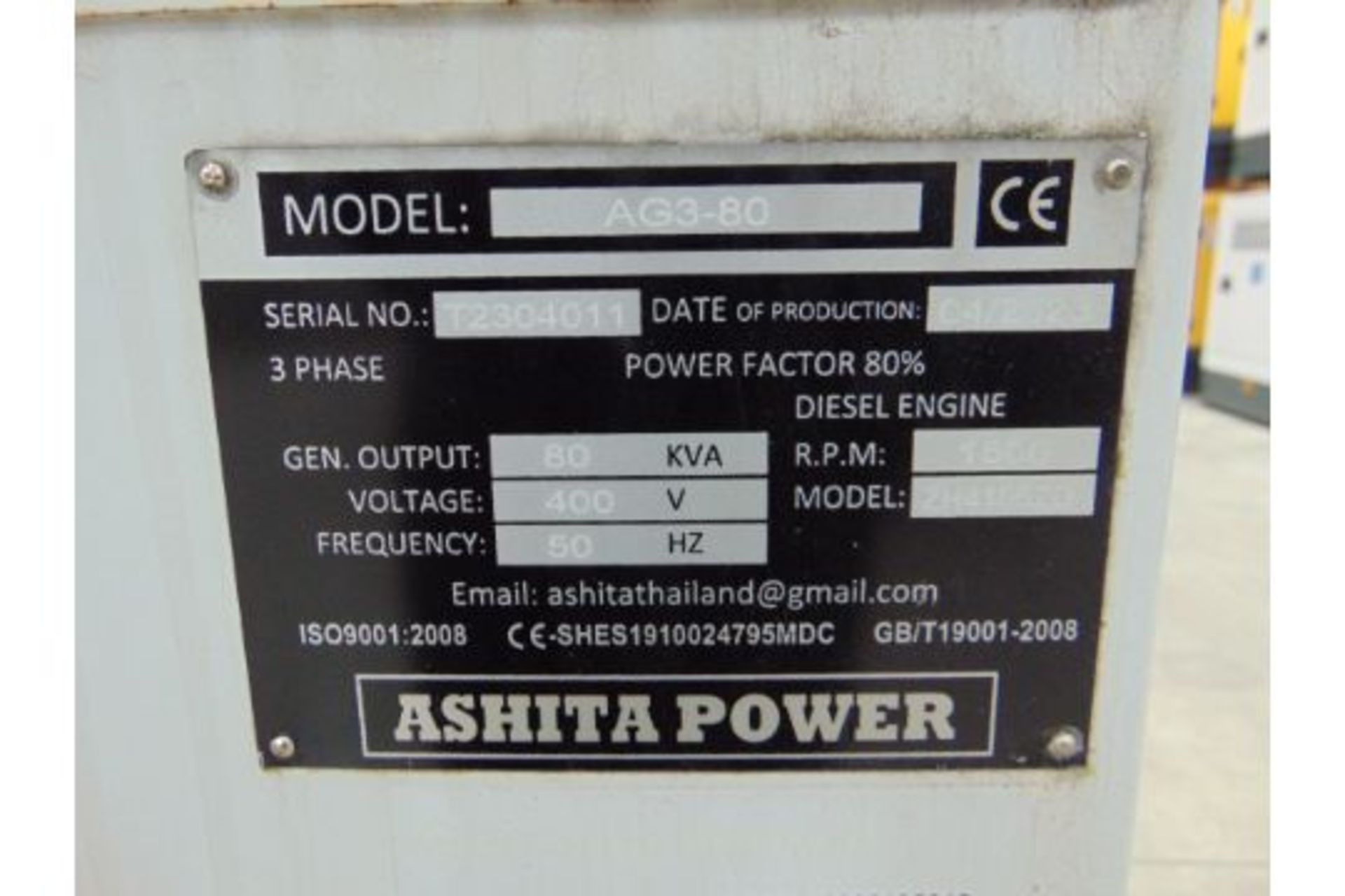 2023 New Unused 80 KVA Silent Diesel Generator - 3 Phase 400V - Bild 15 aus 16