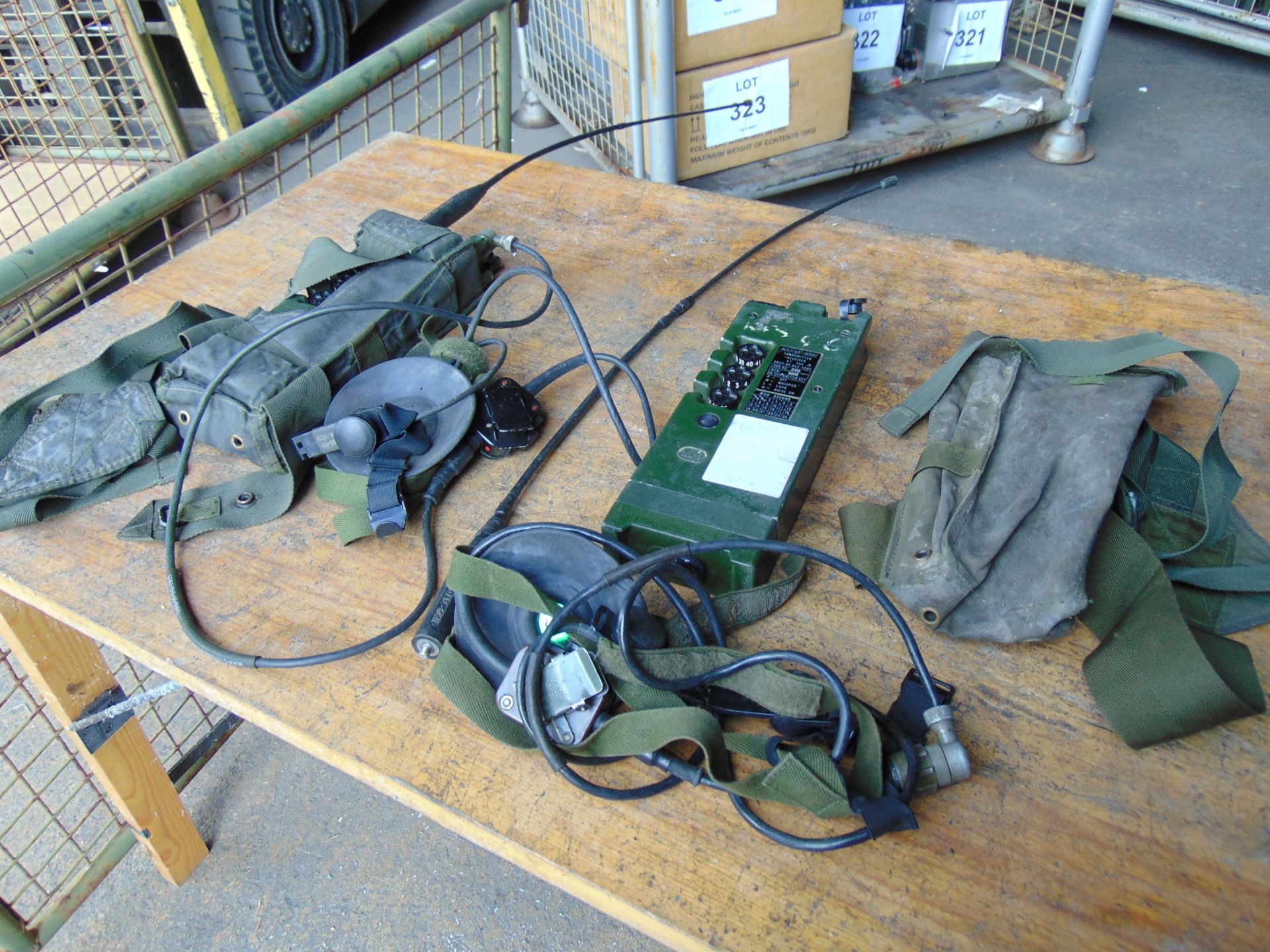 2 x RT 349 British Army Transmitter / Receiver c/w Pouch, Headset, Antenna and Battery Cassette. - Image 4 of 5