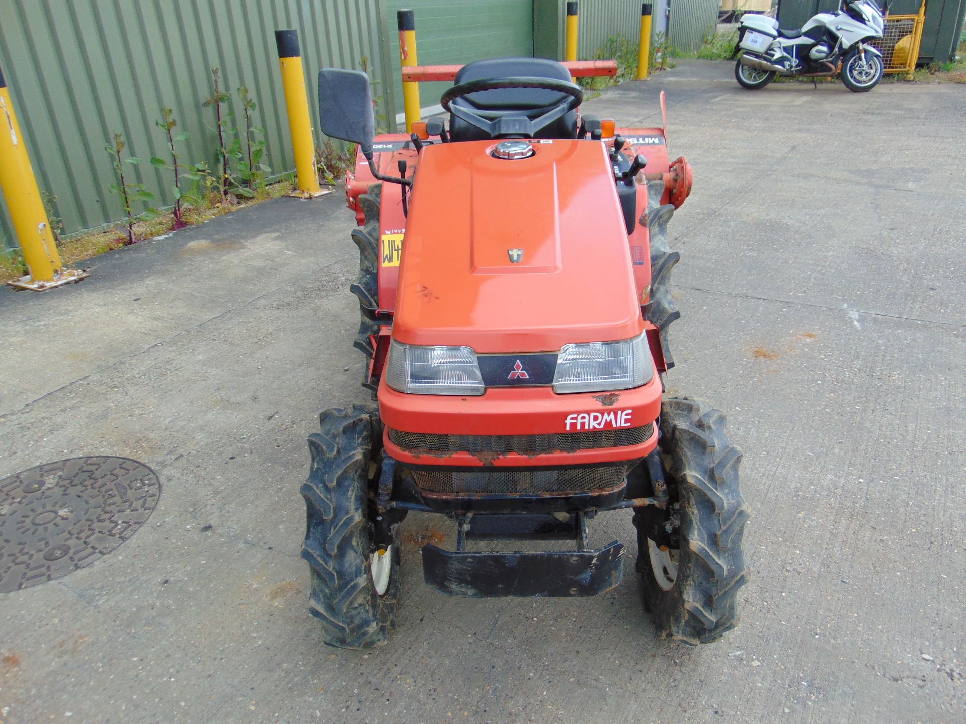 Mitsubishi MT155 Compact Tractor w/ Rotary Tiller - Image 10 of 34