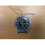 CWC (Cabot Watch Co Switzerland) British Army W10 Service Watch, SNo 1066, Date 1998