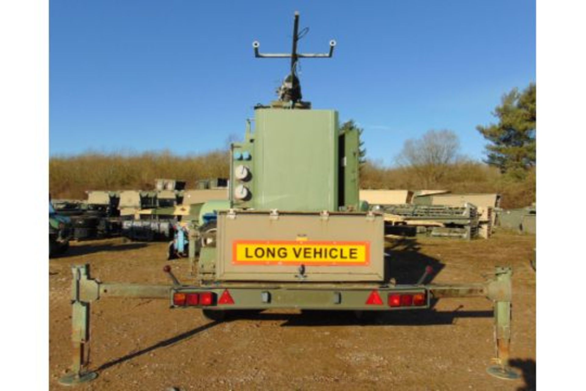 Telescopic Mast Trailer - Air Operated -50 KVA Silenced Perkins Diesel Engine From MOD - Image 3 of 37